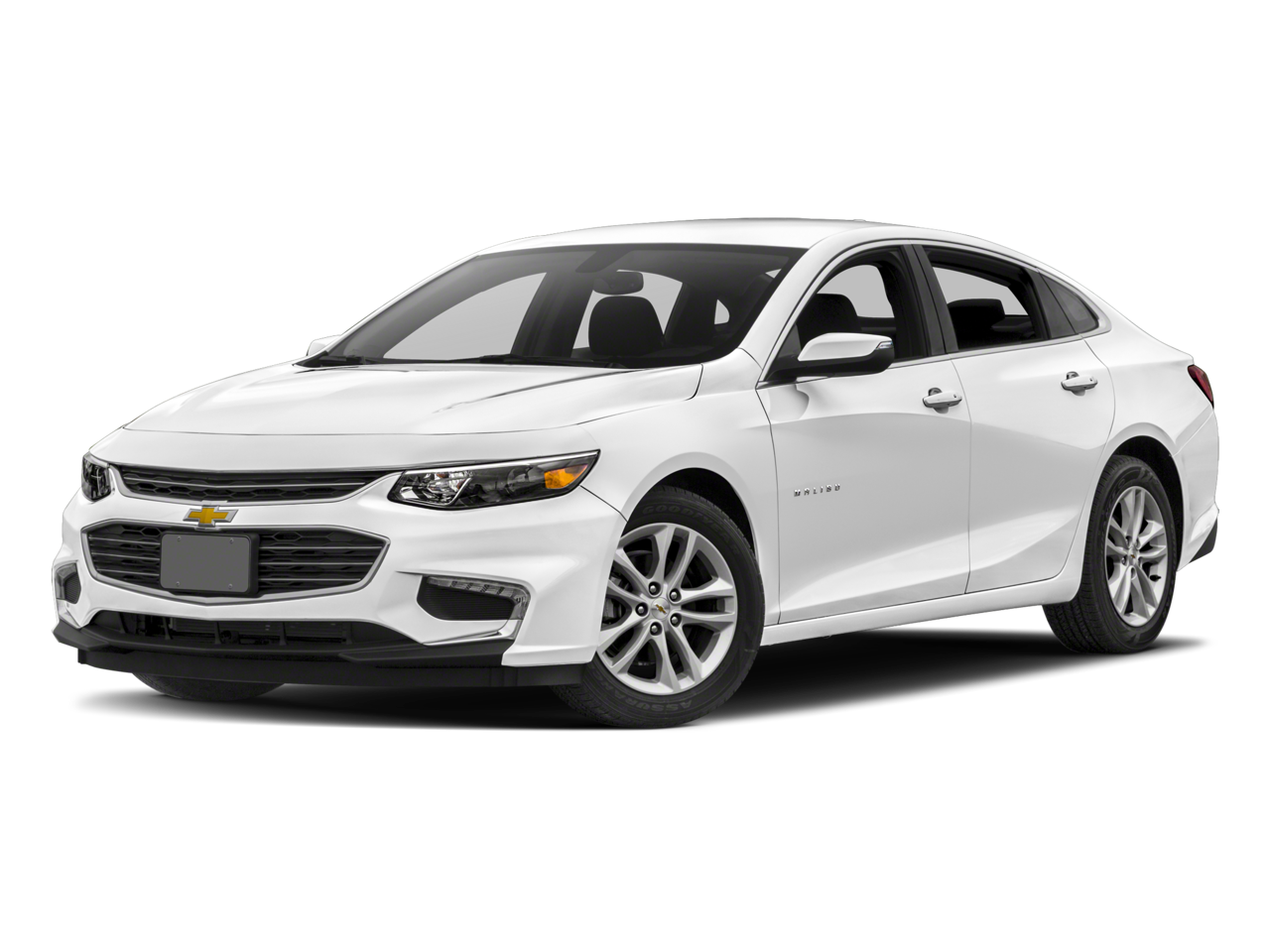2018 Chevrolet Malibu LT in Silver Ice Metallic — front three-quarter view
