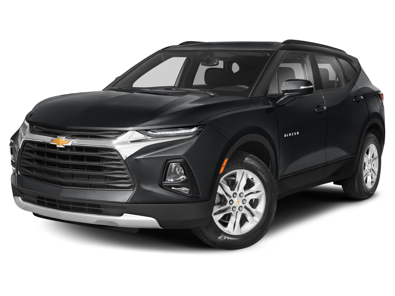 2019 Chevrolet Blazer Base in Black — front three-quarter view