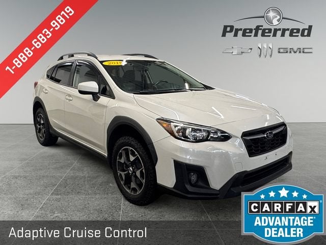 2018 Subaru Crosstrek 2.0i Premium in White — front three-quarter view